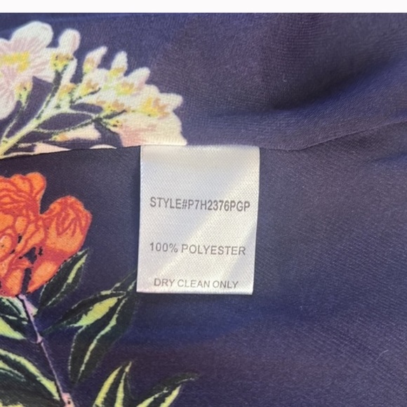 Parker NY floral chiffon formal maxi dress XS - Picture 10 of 12